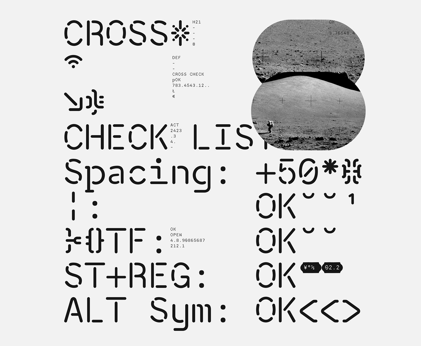 type font modern minimal editorial conceptual experimental contemporary art
