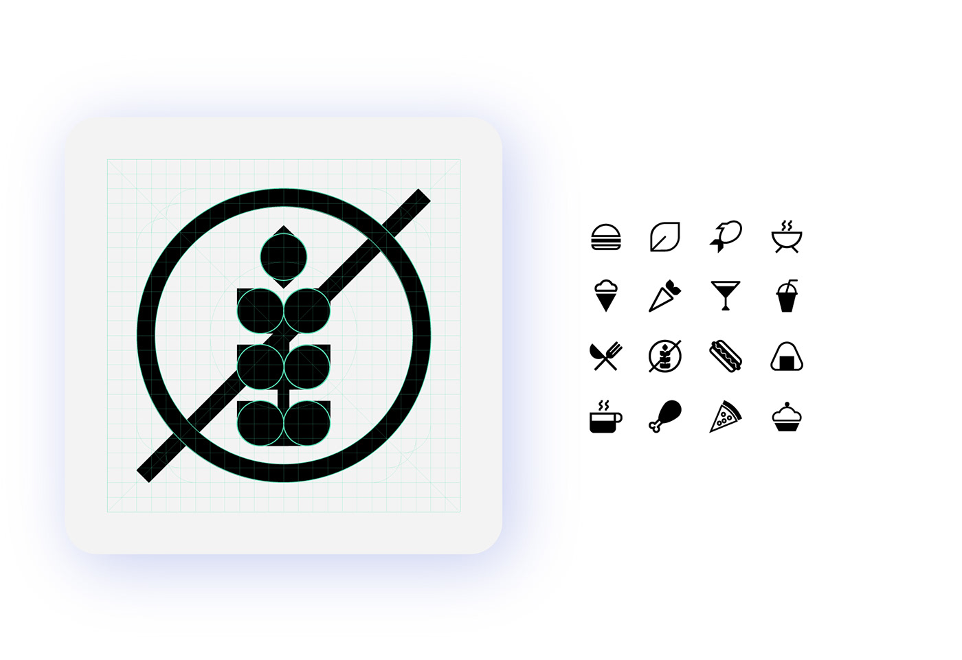 Animated icons download font free geometric icons Food  interaction kit vector