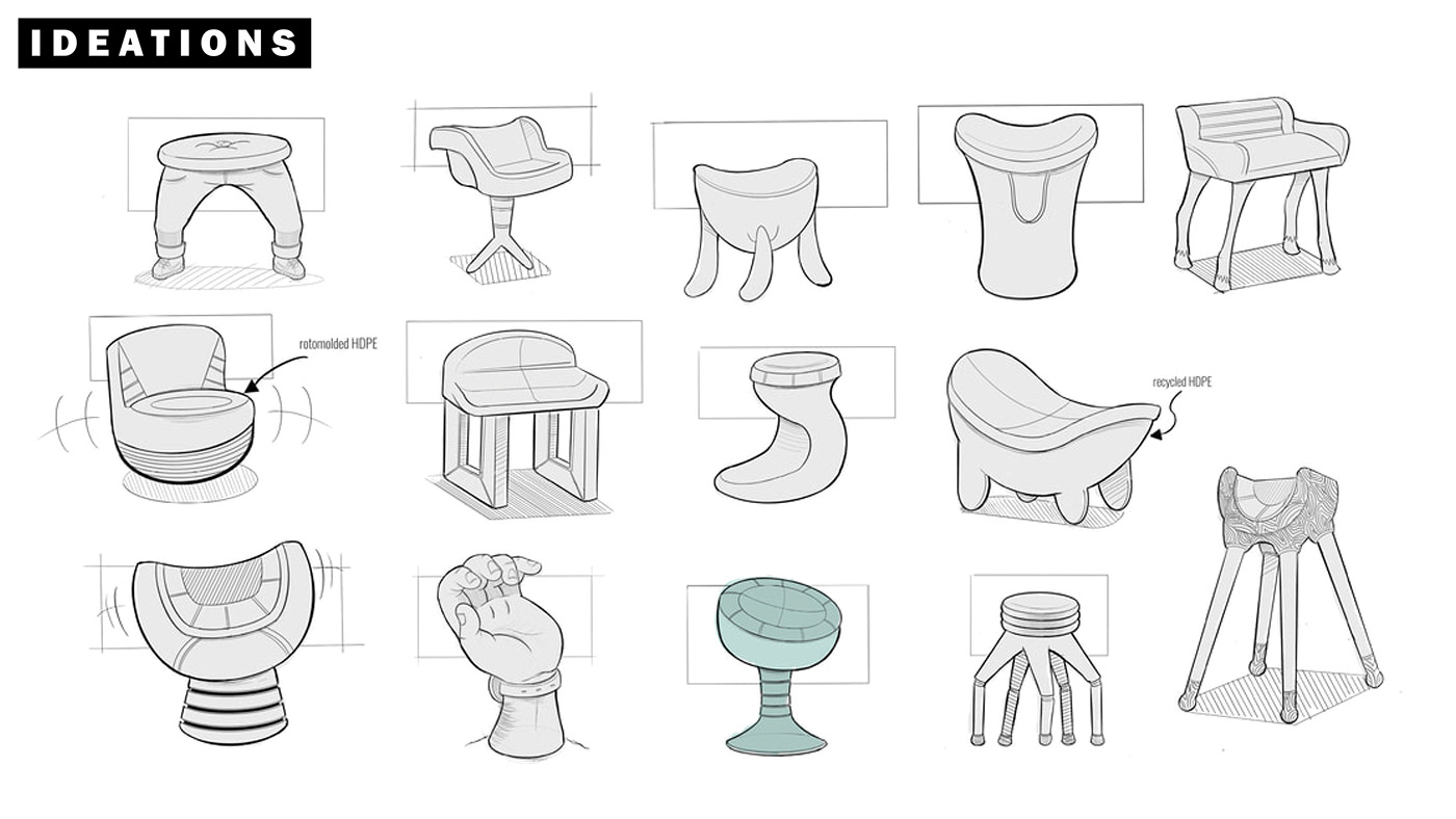 design furniture design  industrial design  product design  stool