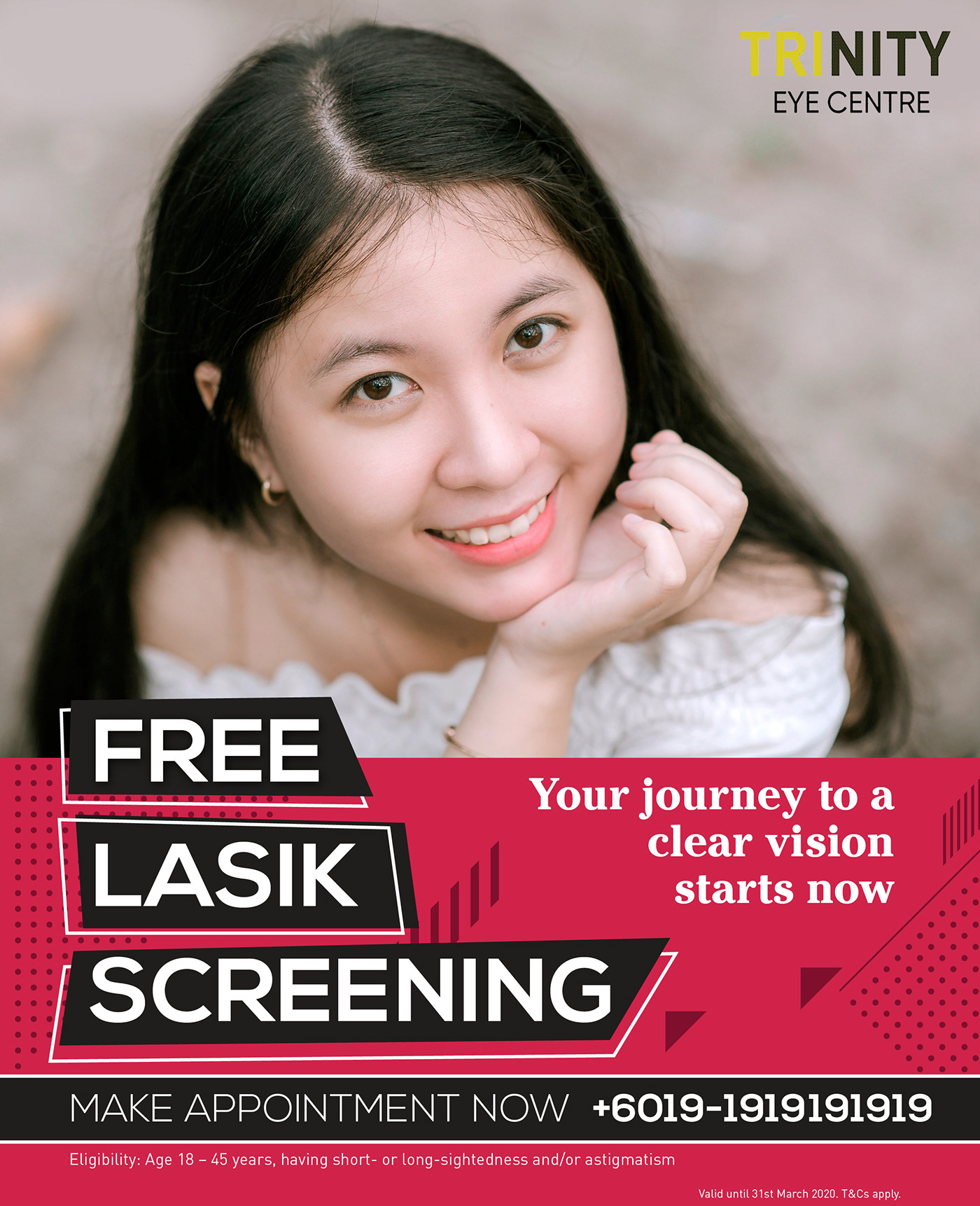 Flyer Design laser vision correction Promotion relex smile