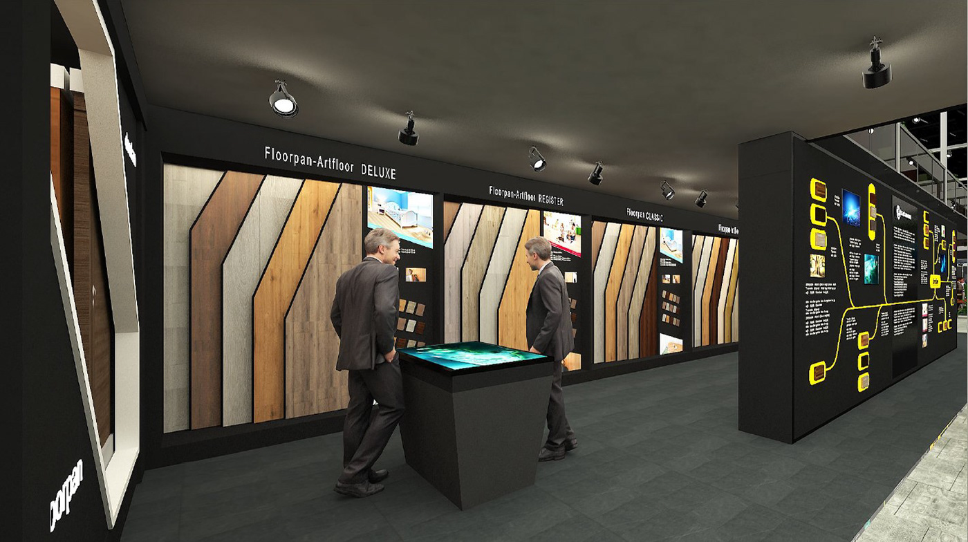 3ds max architecture Exhibition  Exhibition Design  Fair interior design  modern Render Stand vray