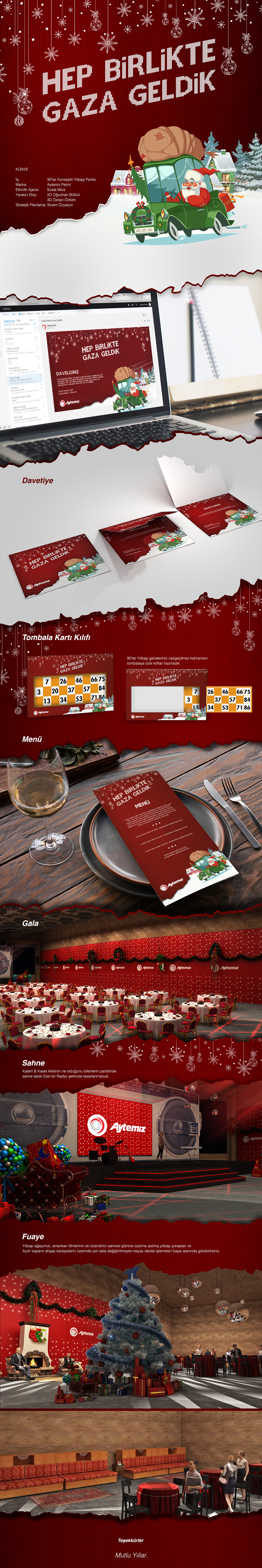 New Year Card new year mice Event Design key visual Christmas