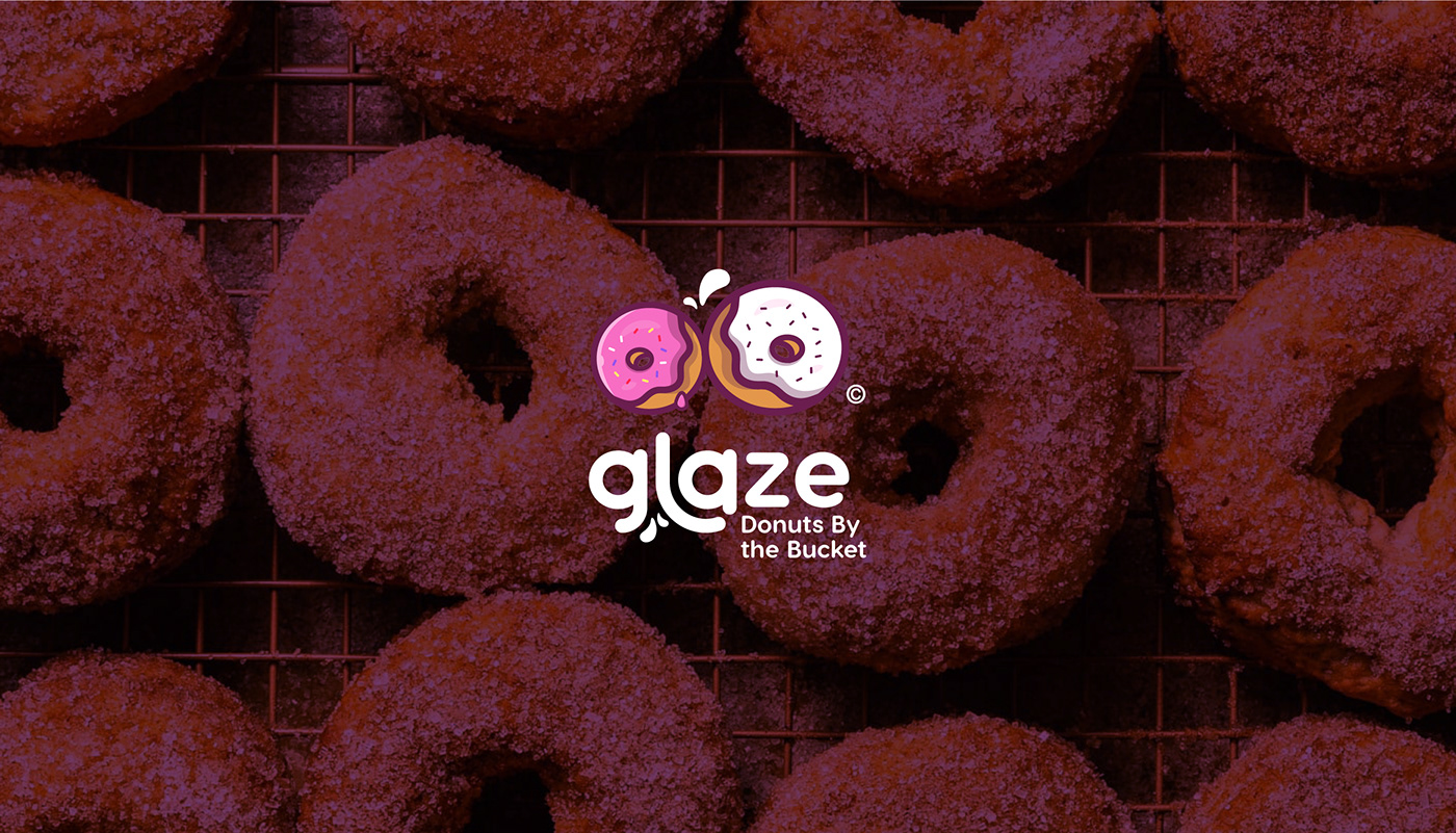 brand book bucket Donuts Doughnuts Logo Design