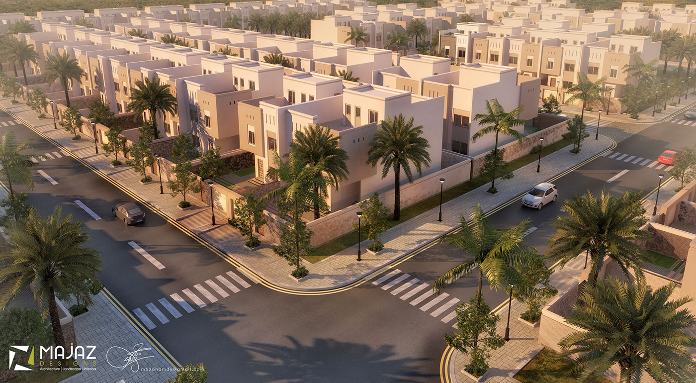 riyadh KSA compound residential architecture design compound design arabic Muslem