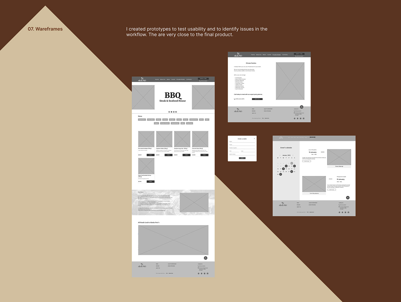 bbg Figma landing page landing page design Menu Card redesign restaraunt UI/UX Web Design  Website