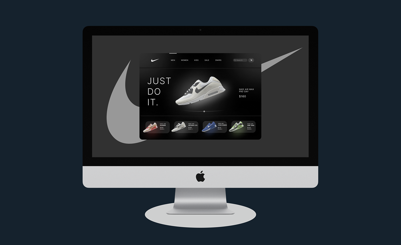 Nike shoes UI/UX Figma Web Design  Website Nike Shoes nike air design shoesdesign