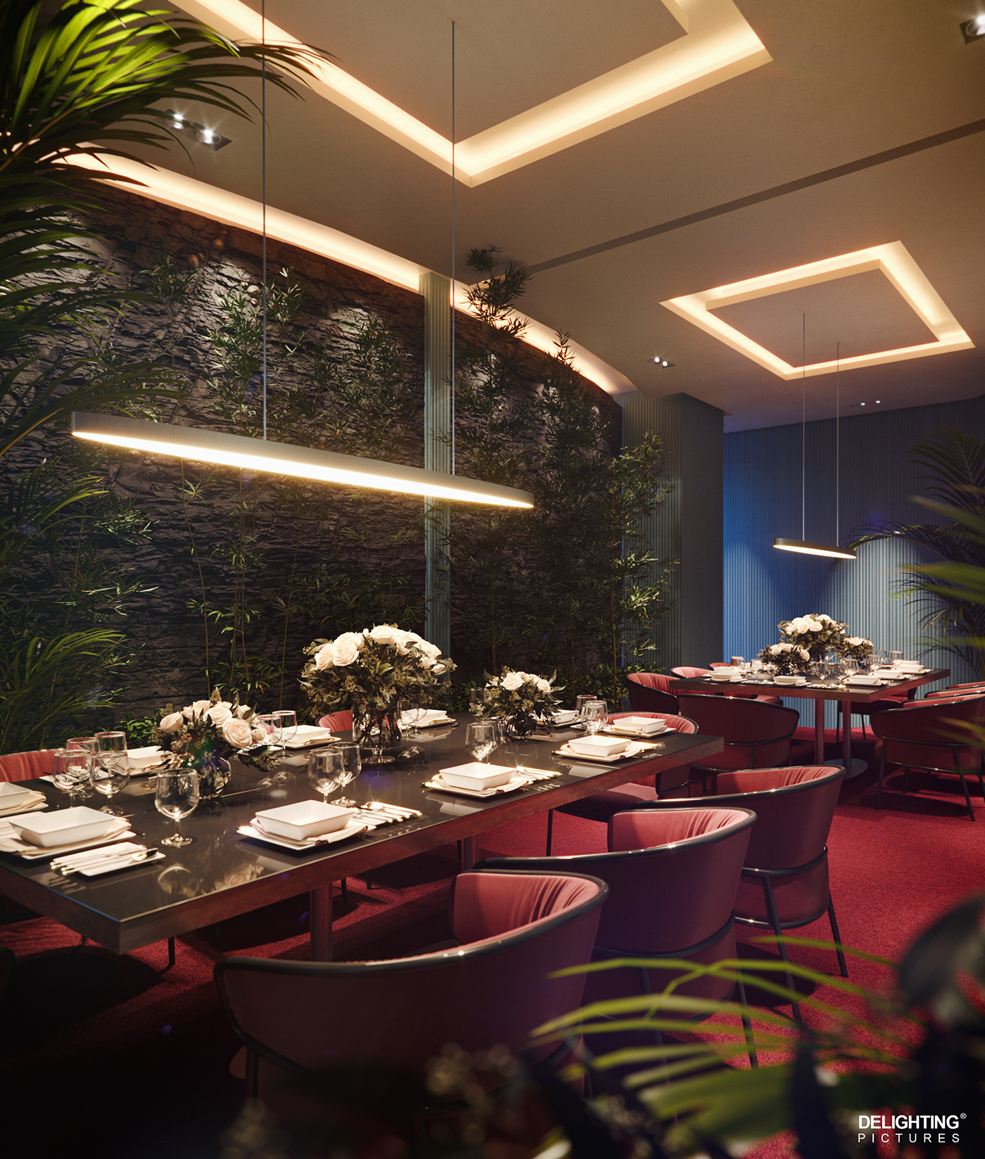 CGI inteior design Interiorismo Render restaurant