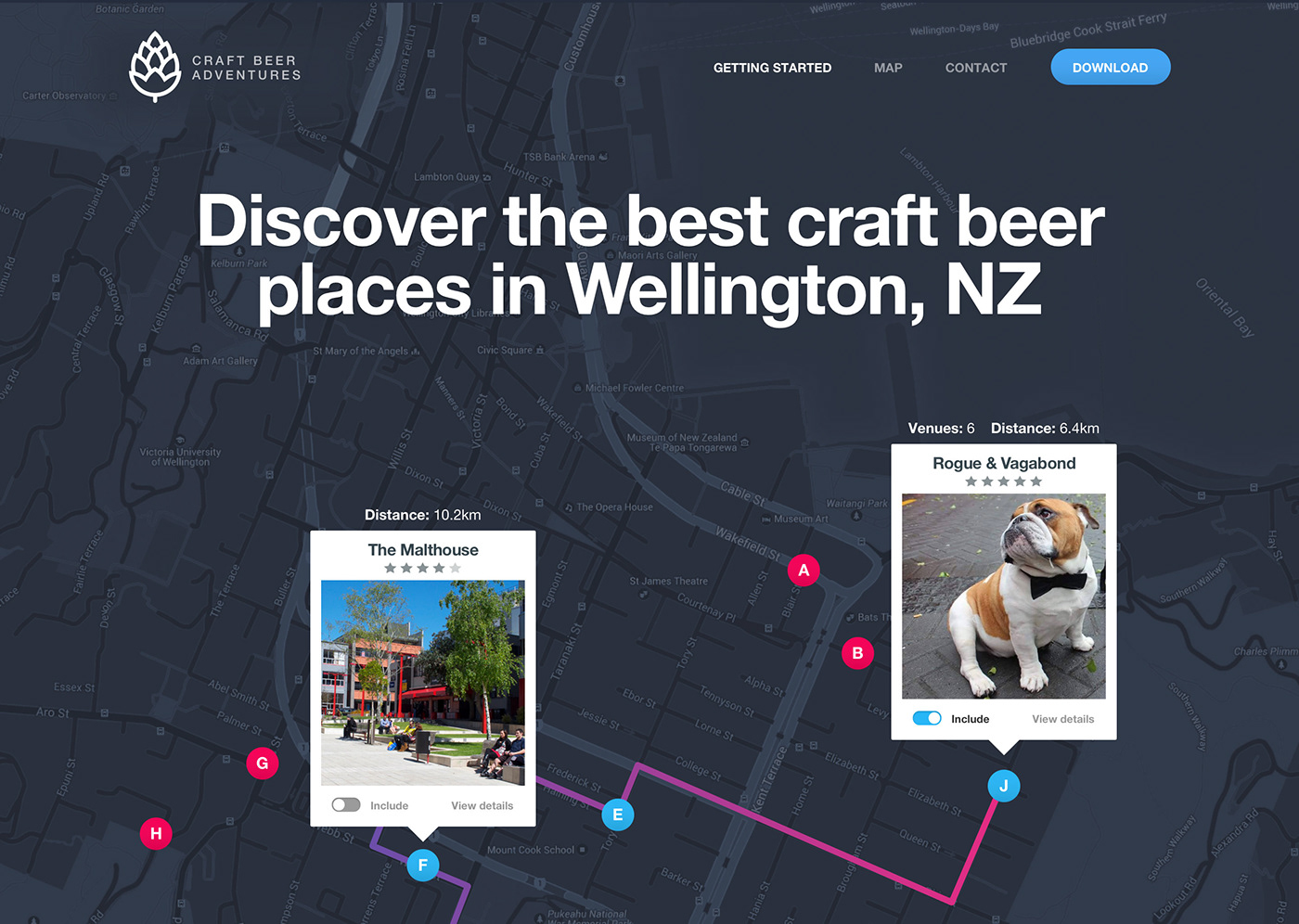 beer UI app ux Travel maps friends Entertainment