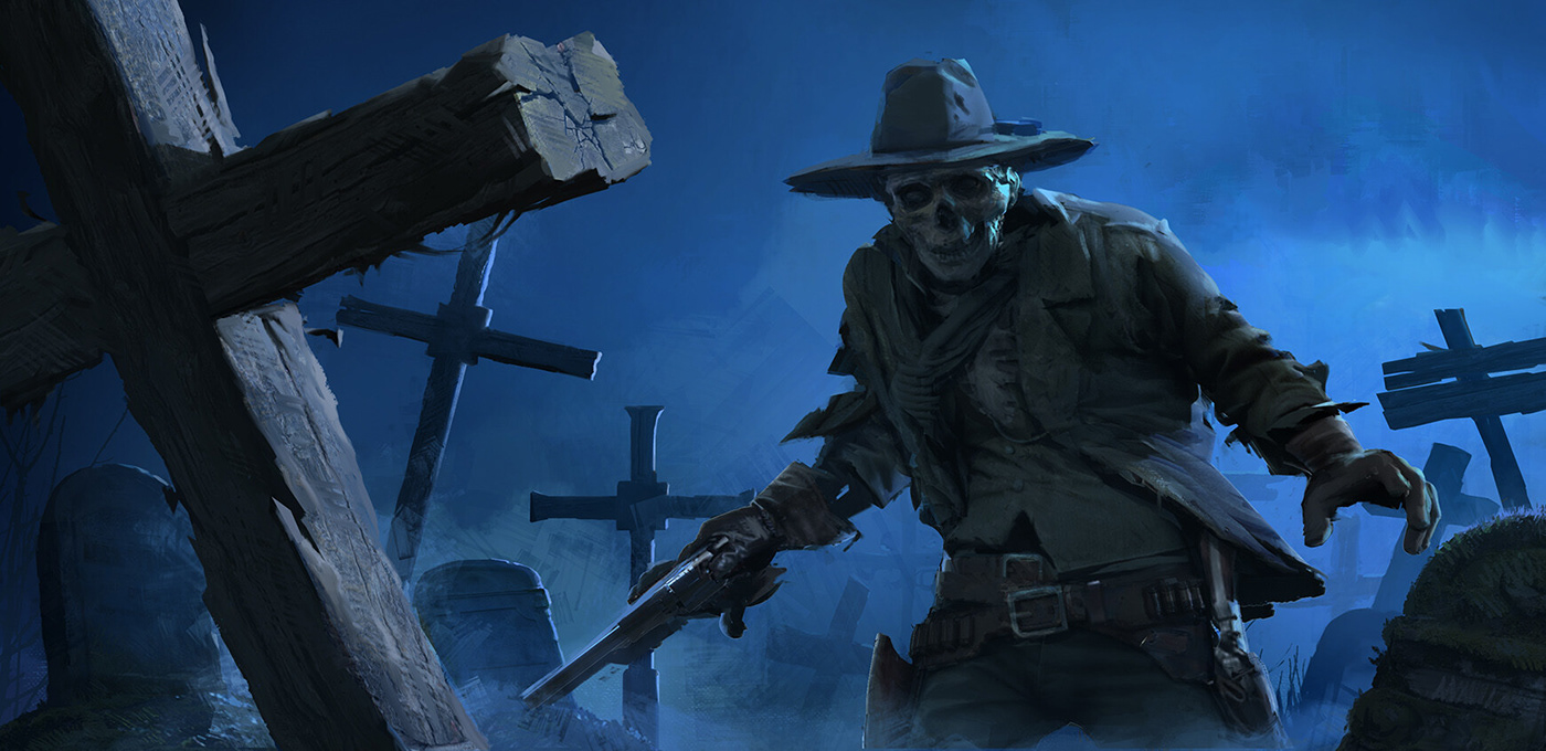 conceptart zombie concept western cowboy Gun wildwest