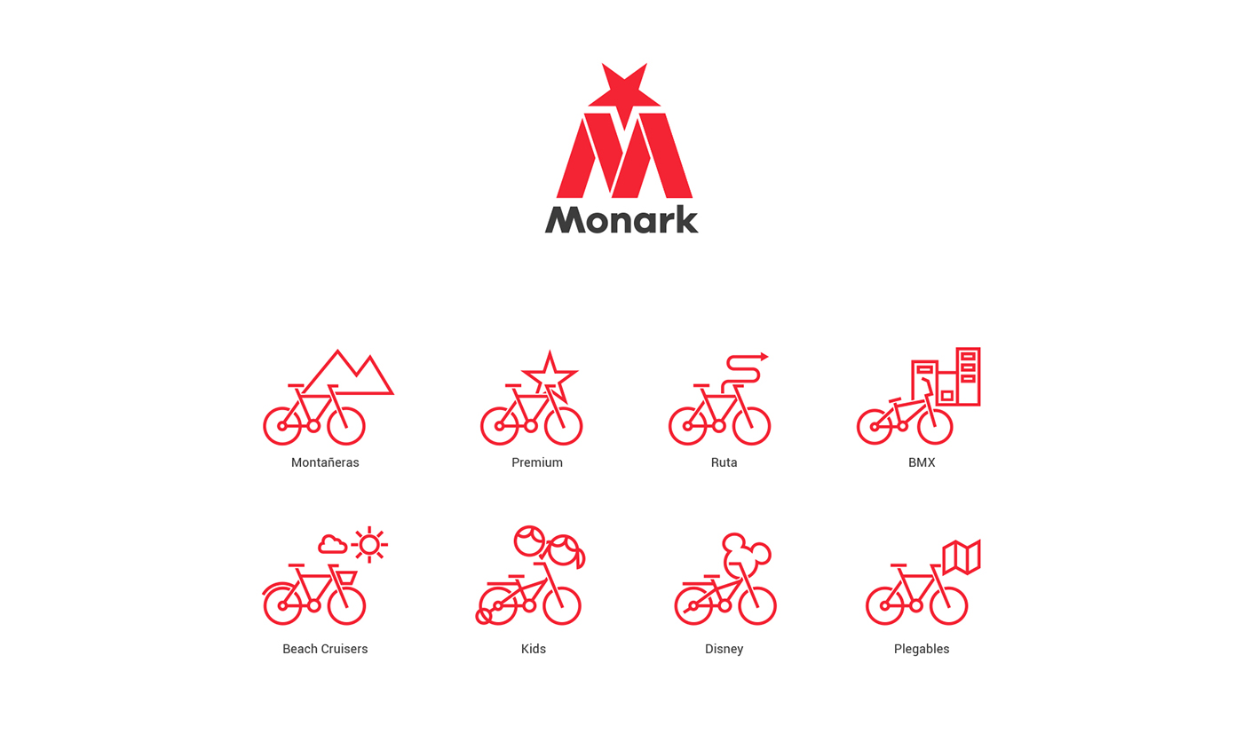 Bike branding  monark rebranding marca Logotipo bicicleta concept Creativity diseño de marca