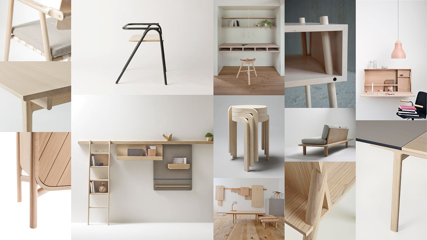 wood copper bar modern home furniture table Shelf minimal Freelance