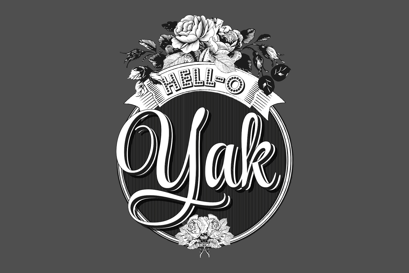 Hell-o Yak lina posada Type Sailor Debut Album type design engraved el camino