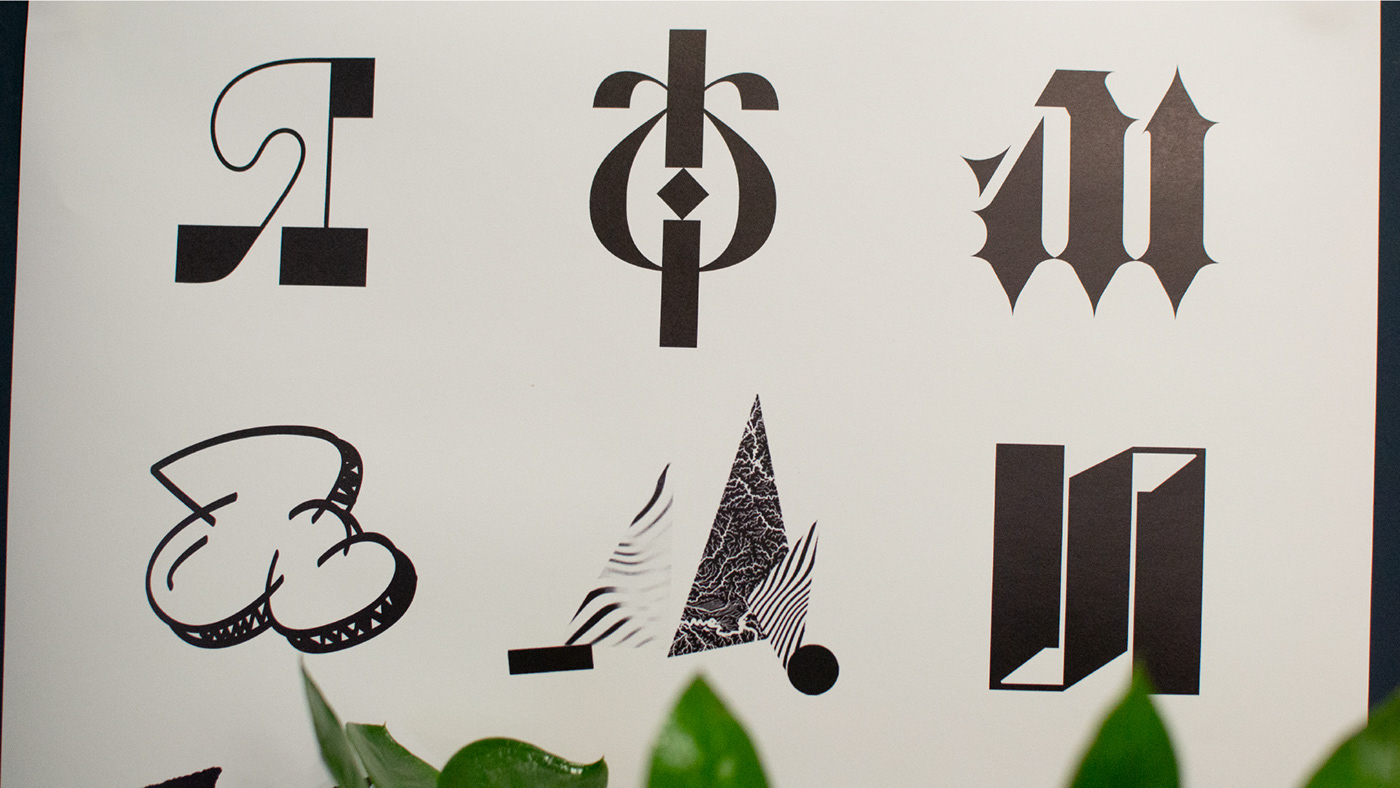 adobe illustrator calendar design font lettering letters print type