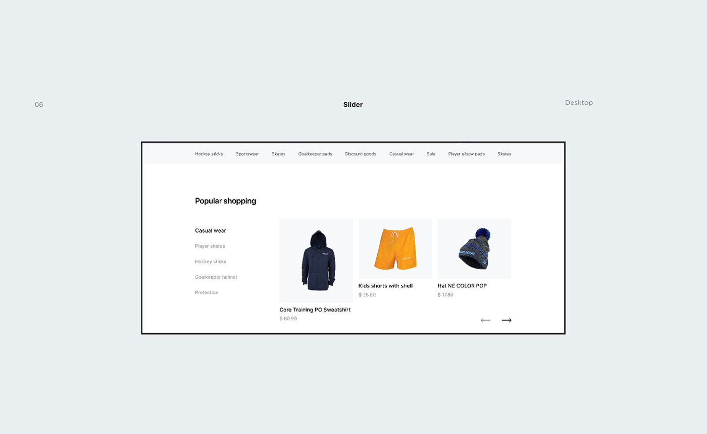 concept e-commerce Interface Minimalism shop store UI ux Web Design  sport