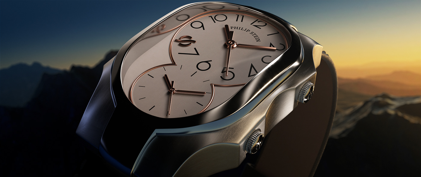CGI Philip Stein product watch 3D 3D Visualization luxury Render Watches