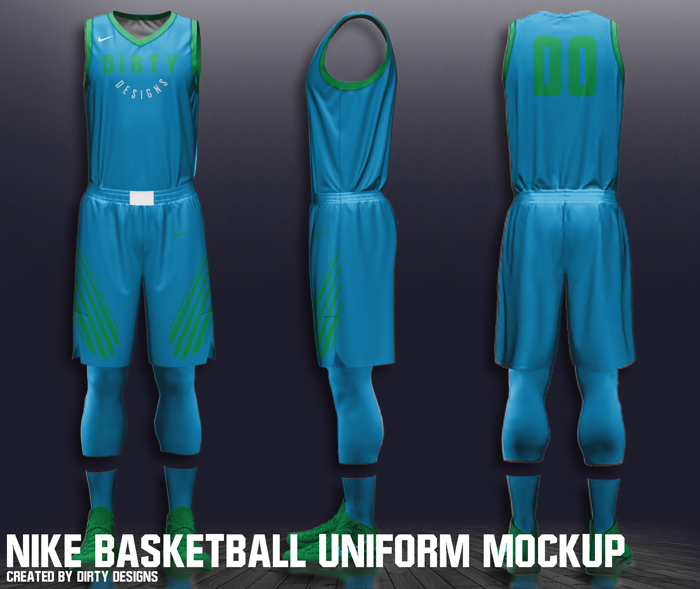 Download Free Nike Nba Basketball Uniform Mockup On Behance Free Mockups