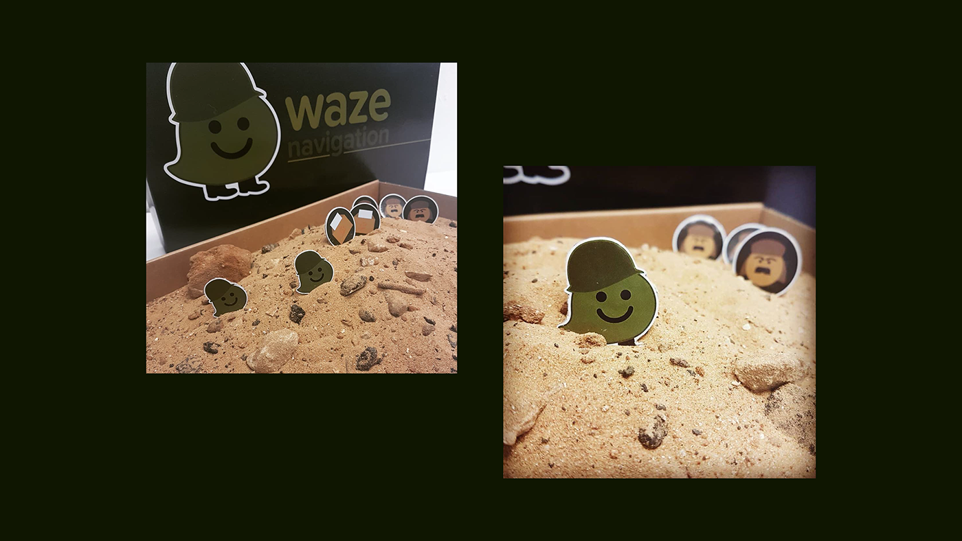 Icon Waze navigation army Solider idf strategy sand
