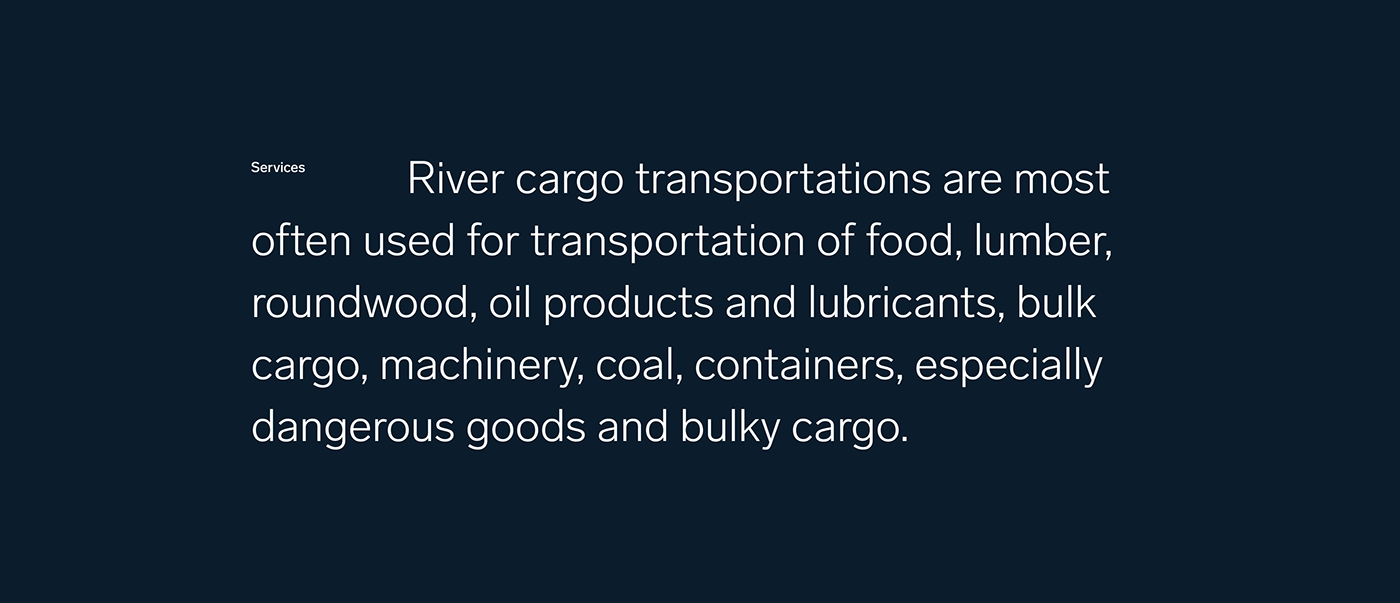 Cargo freight logistic minimal sea ship Transport UI Webdesign