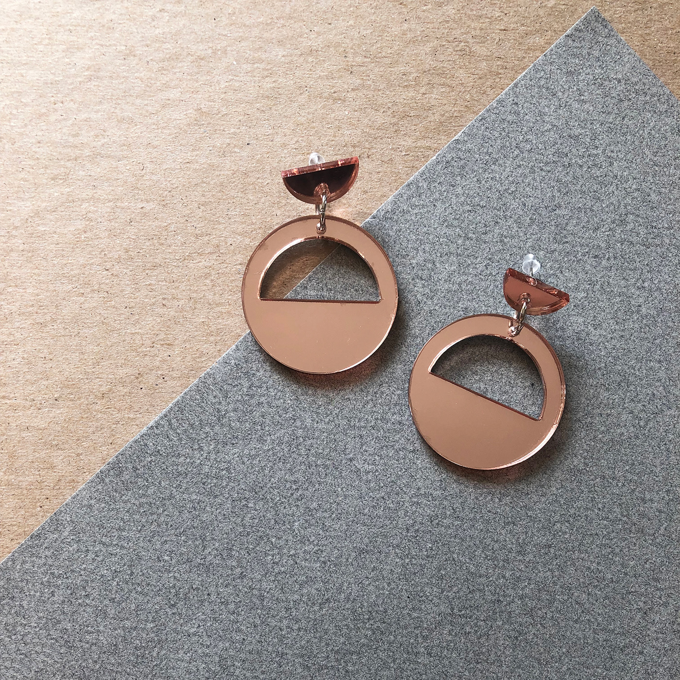 acrylic earrings jewelry Rose Gold tortoise shell Laser-Cut Fashion 
