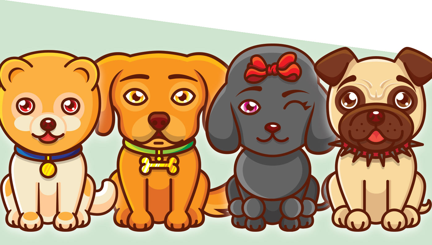 puppy game design  stickers dog puppies adorable cute puppies logo cute