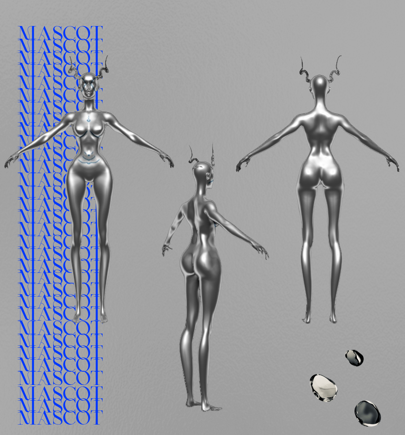 Mascot Character Digital Art  3d modeling blender modeling 3D Clothing Fashion  model