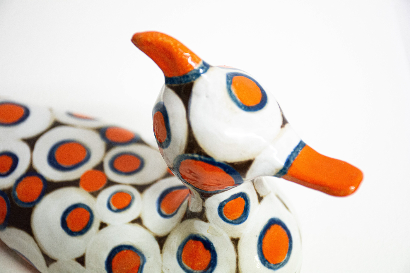 artwork bright ceramic colorful contemporary duck joyful modern olivia weiss stoneware clay