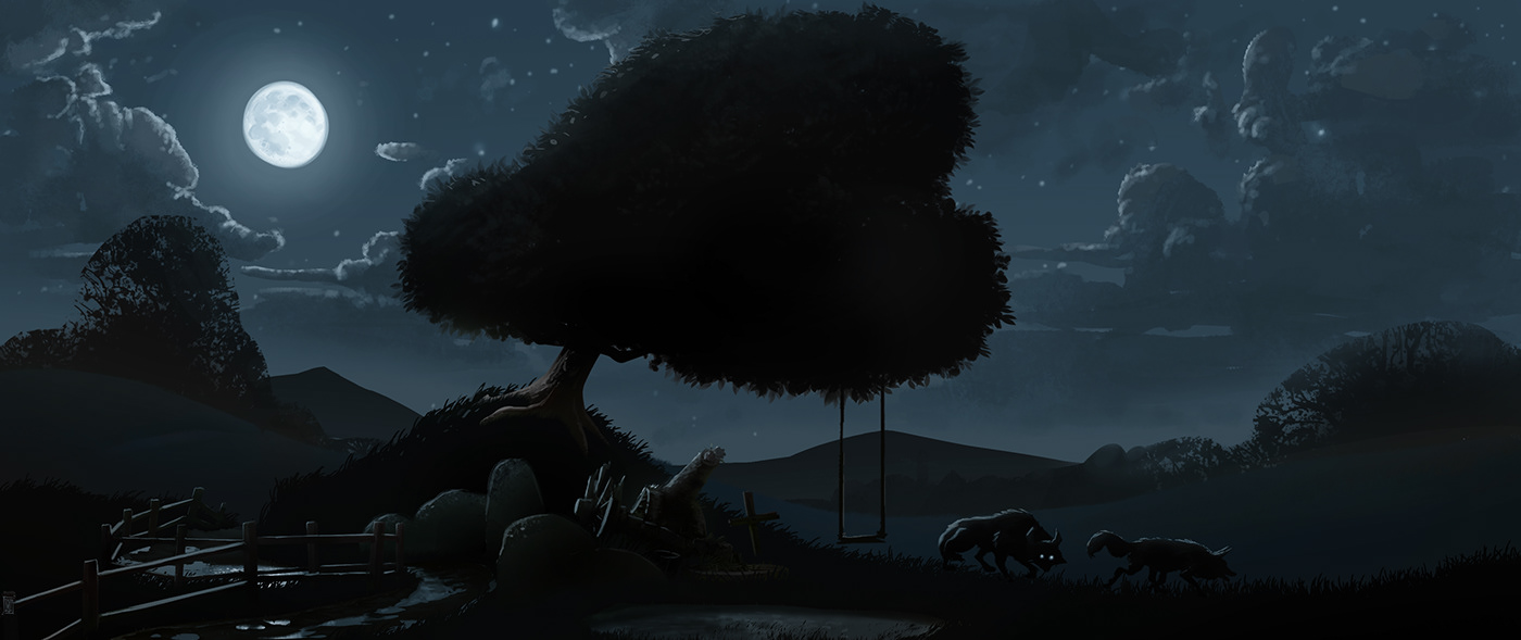 Tree summer autumn winter spring Civil War study atmosphere Day night