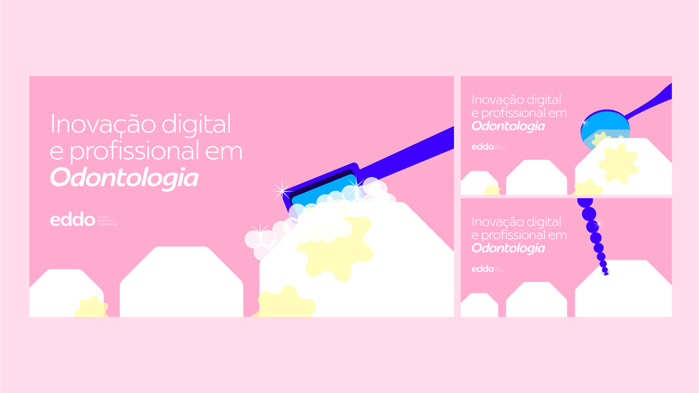 brand identity Odontologia dentist branding  Logo Design Social media post ILLUSTRATION 