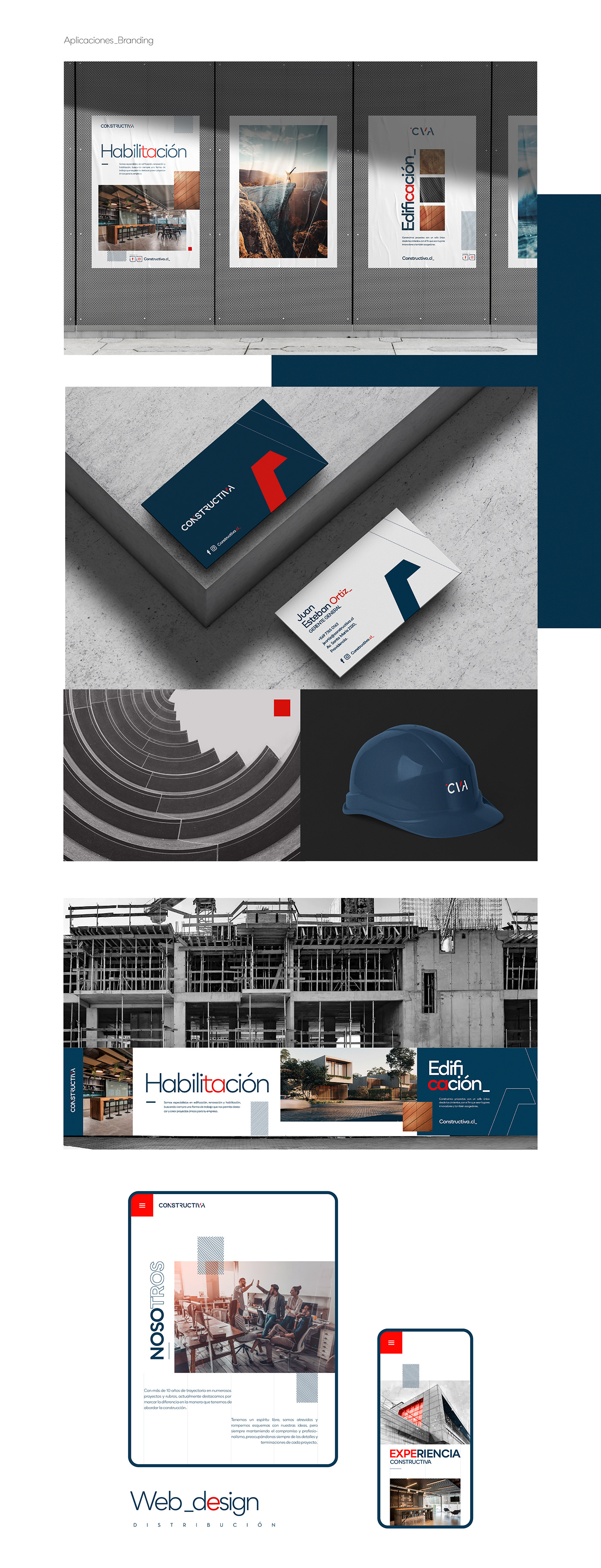 branding  constructiva constructora inmobiliaria Logotipo marca