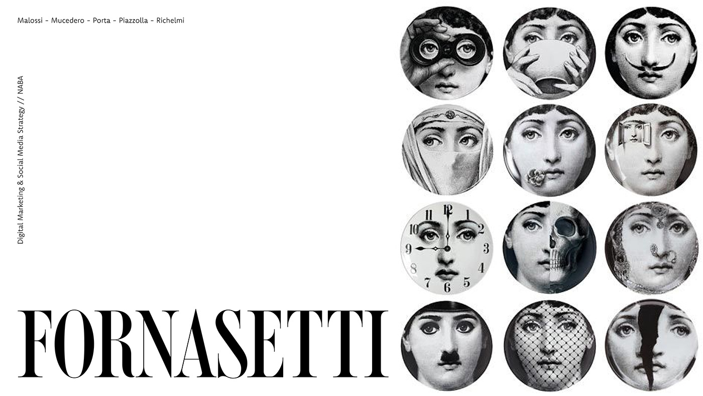 aesthetic campaign digital marketing fornasetti italian social social media Social Media Strategy