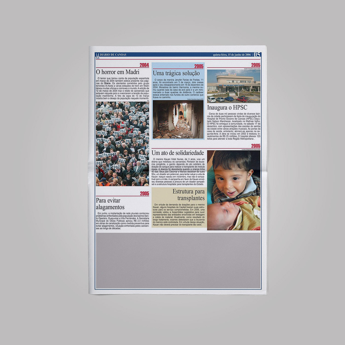 newspaper InDesign News Design page design