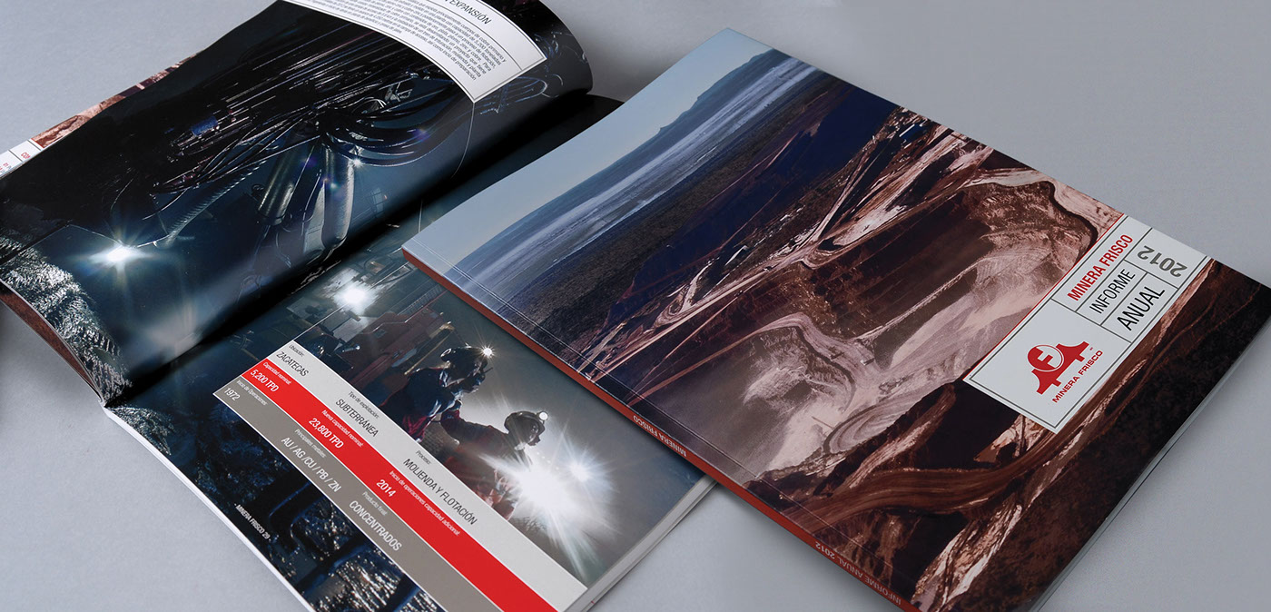 informe anual annual report minera frisco impresion direction de fotografia