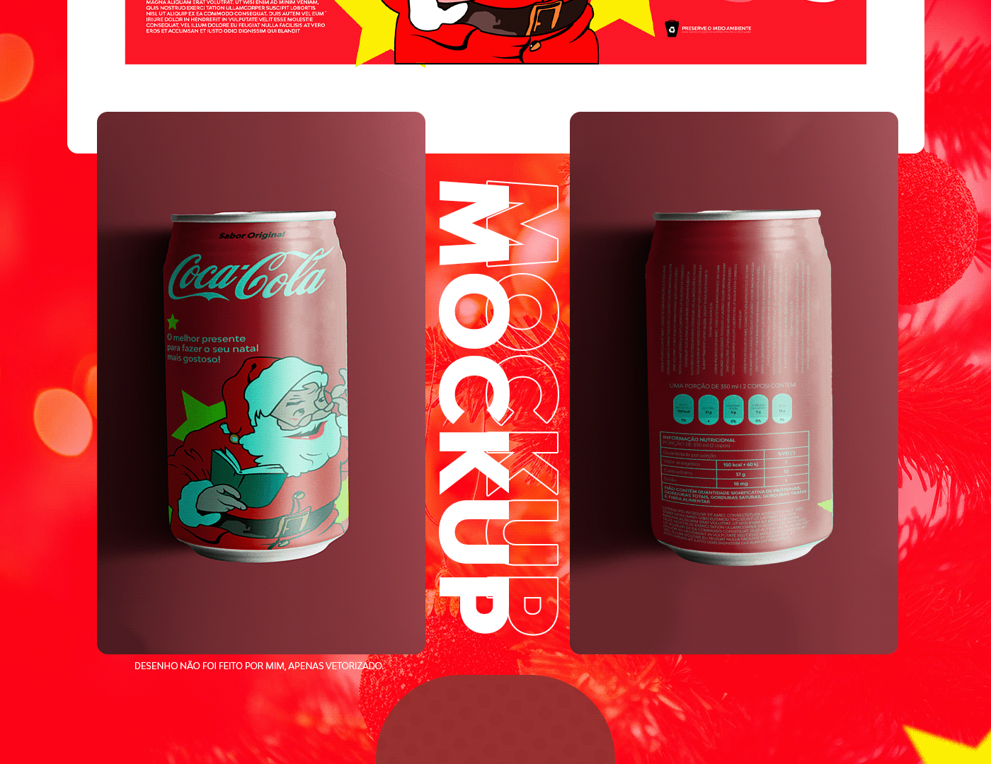 soft drink Packaging Mockup adobe illustrator Graphic Designer Coca Cola redesign embalagem embalagem de produto marca
