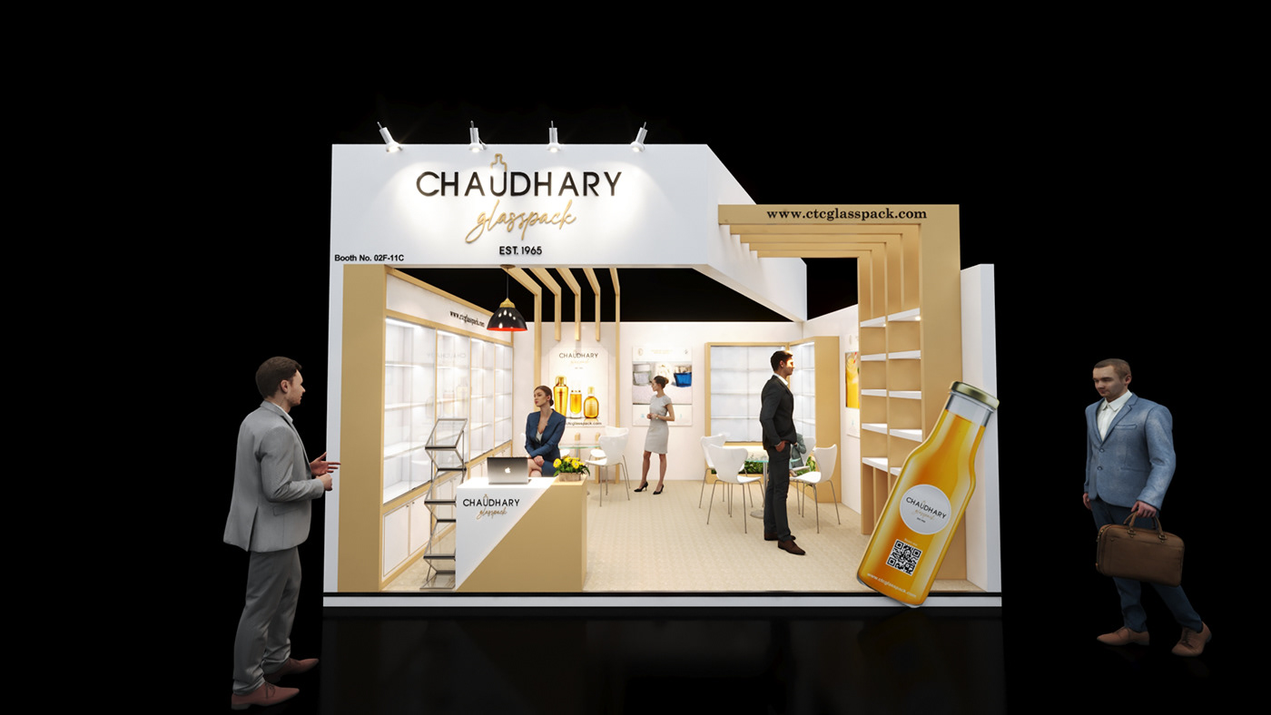 architecture branding  design Exhibition  interior design  Mohd Shadab Mohd Shadab Mansoori MS Mansoori Stand visualization