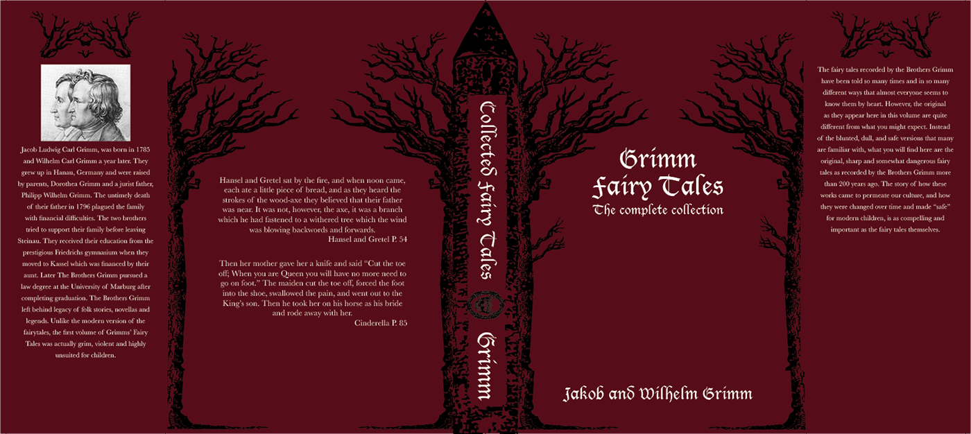 Layout Layout Design book jacket brothers grimm fairy tales
