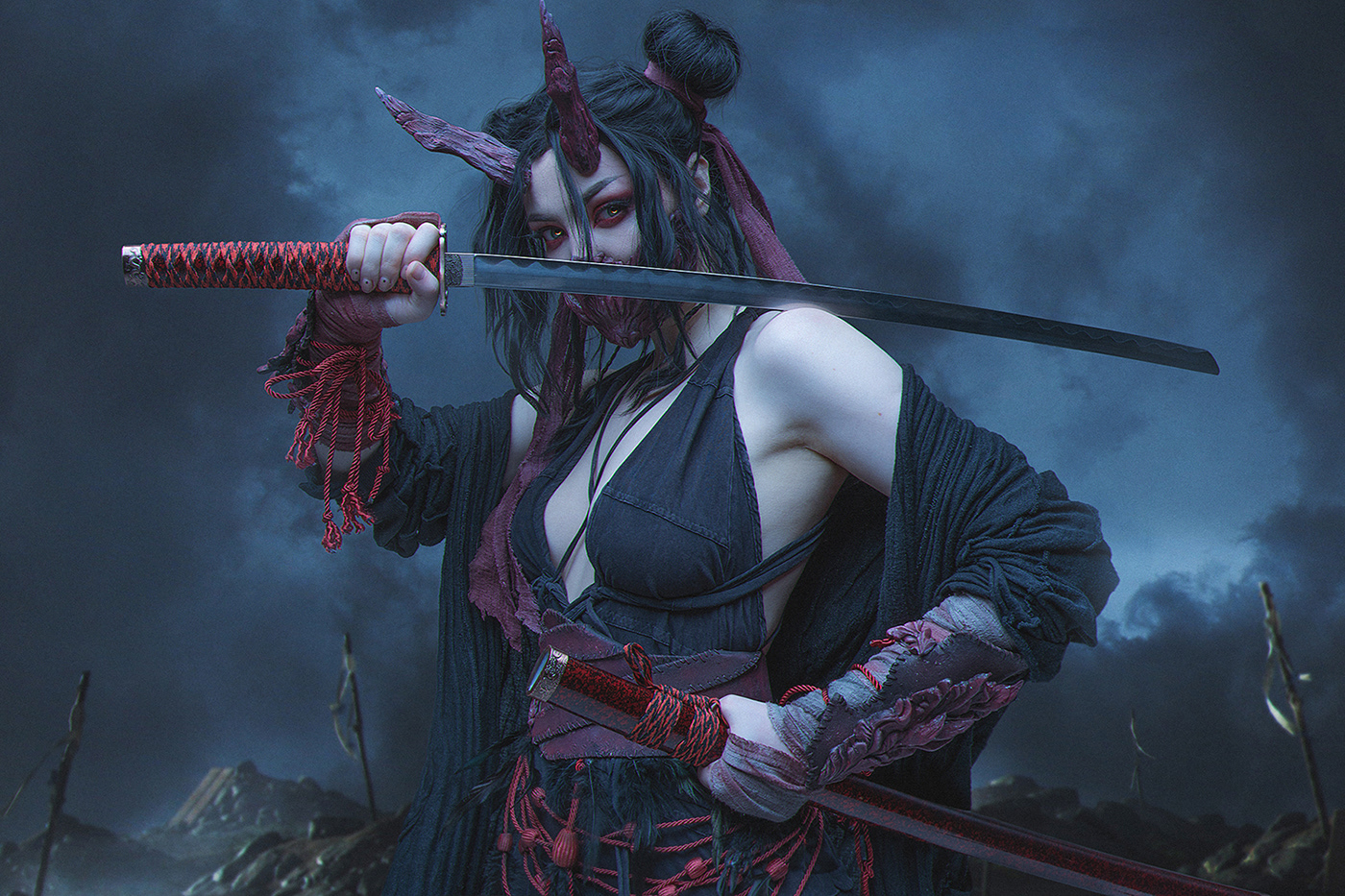 Cosplay demon japan katana oni Photography  samurai tokyo