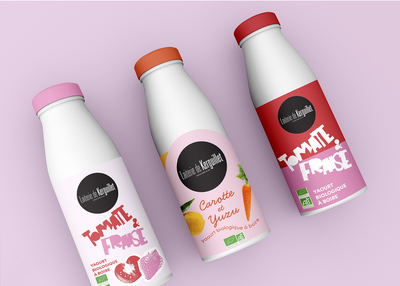 identité graphique Packaging design graphic design  yaourt yogurt ILLUSTRATION  naive colorful Illustrator