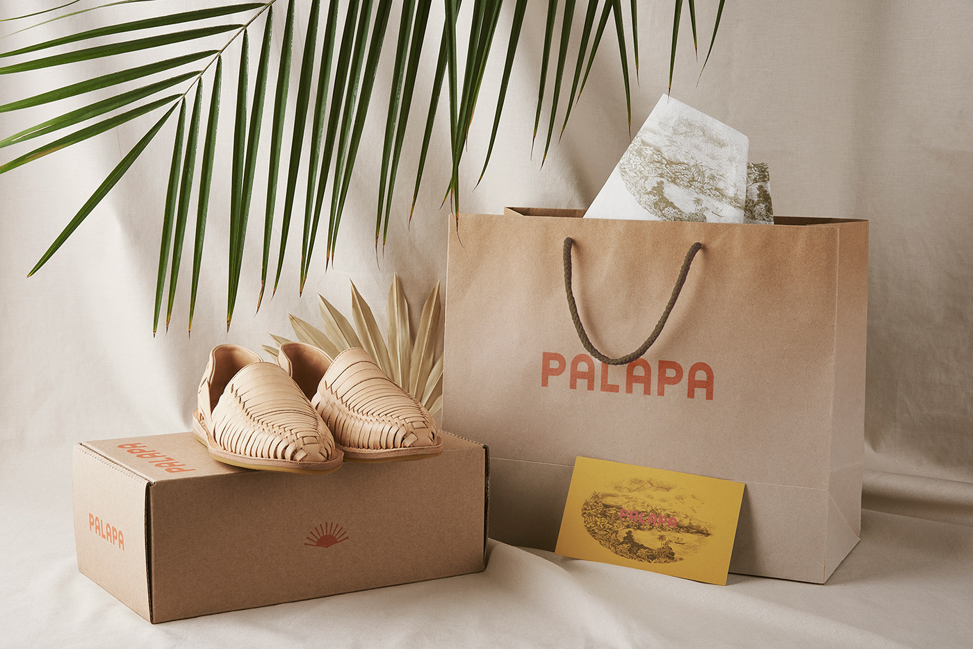 apparel beach branding  leather mexico Packaging palapa Sandals shoes SLOW FASHION