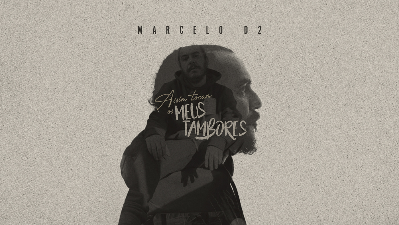 album cover branding  identidade visual Marcelo D2 Music cover rap artwork poster