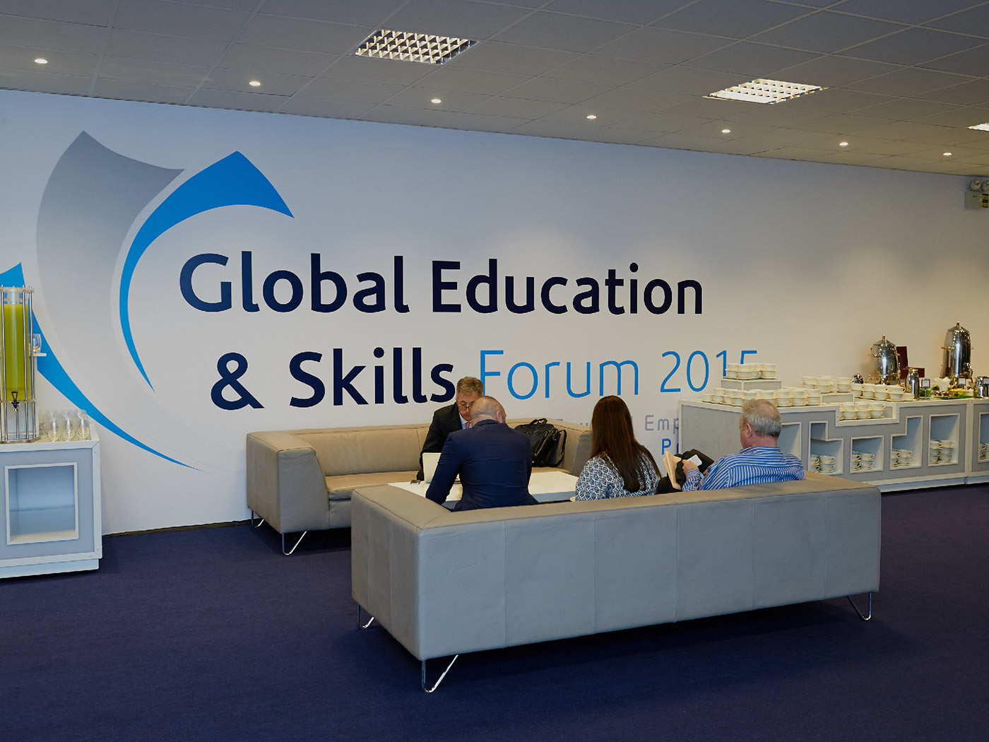GESF Global Education skills forum conference Stage set decoration