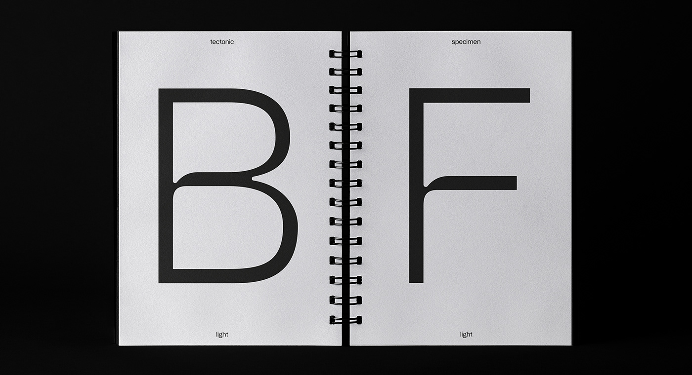 editorial font Layout specimen Tectonic type Typeface typography   graphic design  sans serif