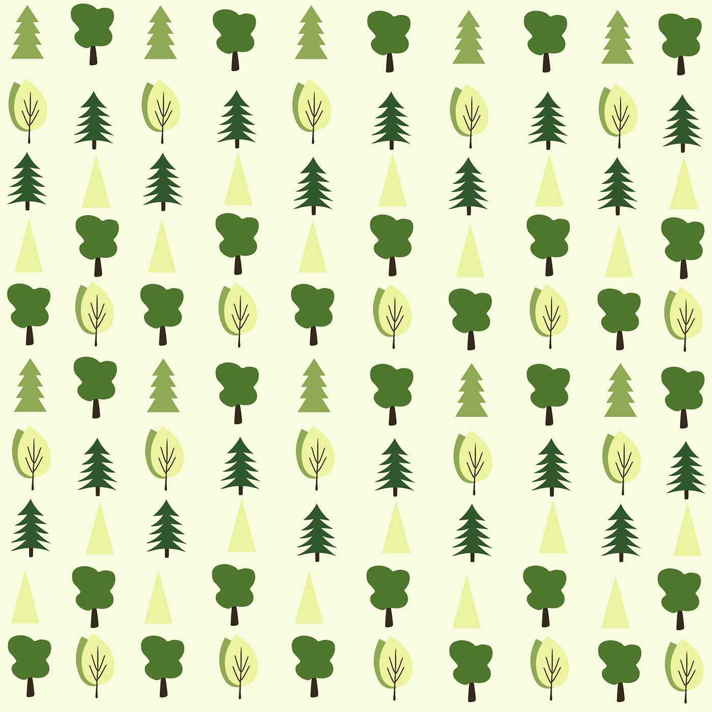 adobe illustrator design forest Nature paper patern patern pine patern tree pine vector