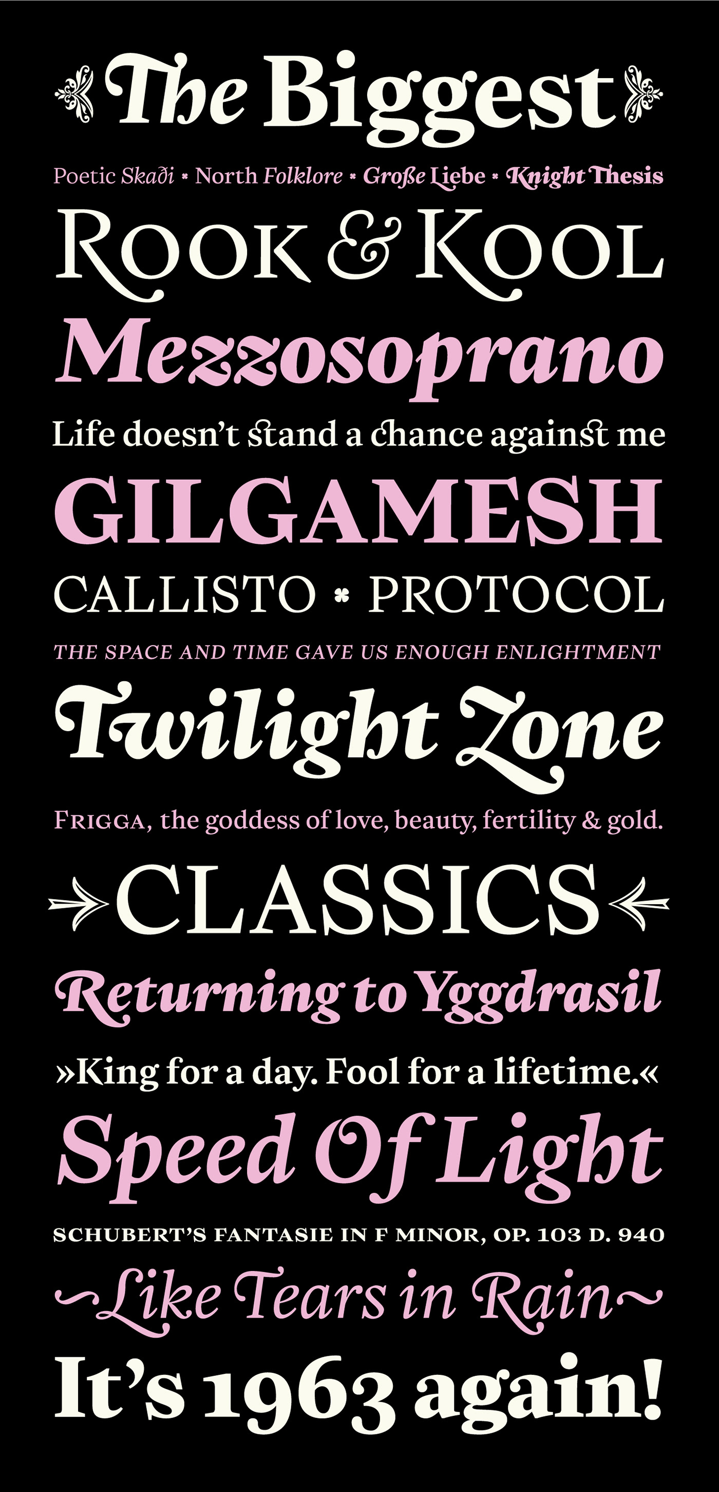 Classic editorial design  font serif sudtipos typography  