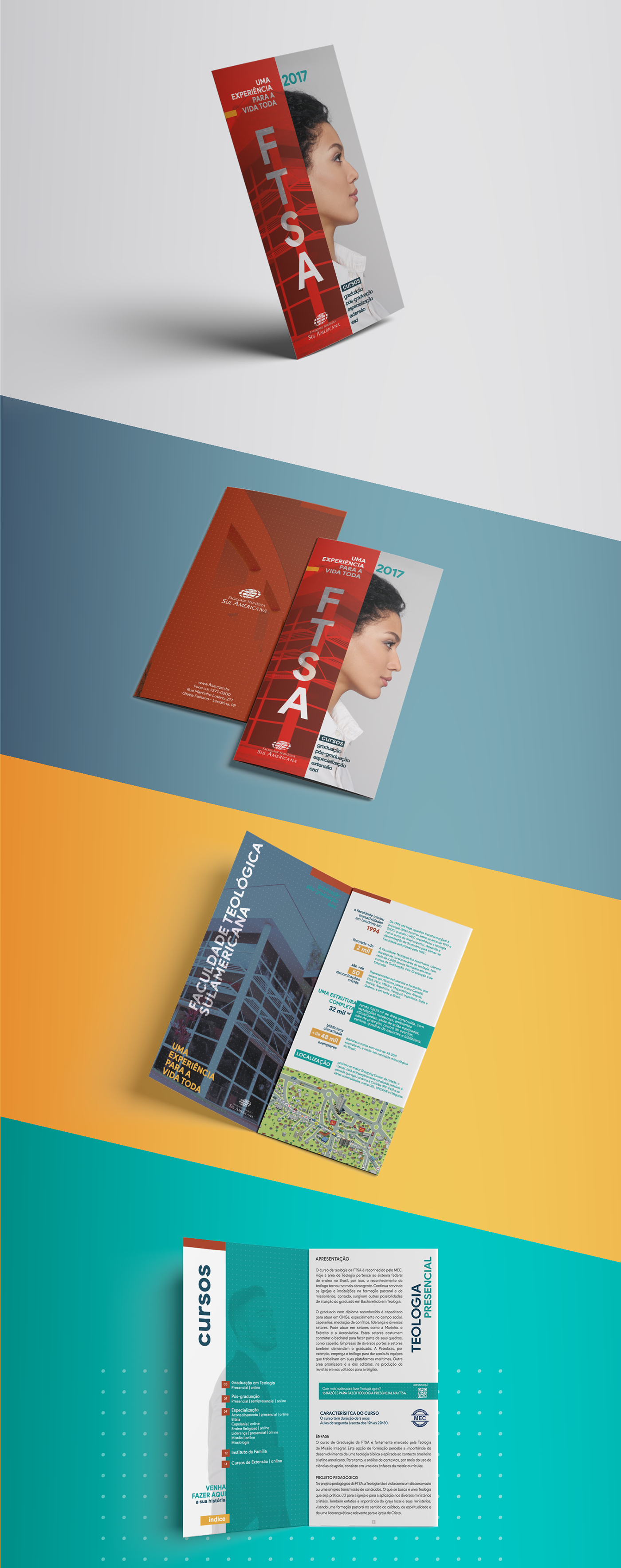 graphic design  design gráfico brochure folder University universidade editorial faculdade catalogo publicidade