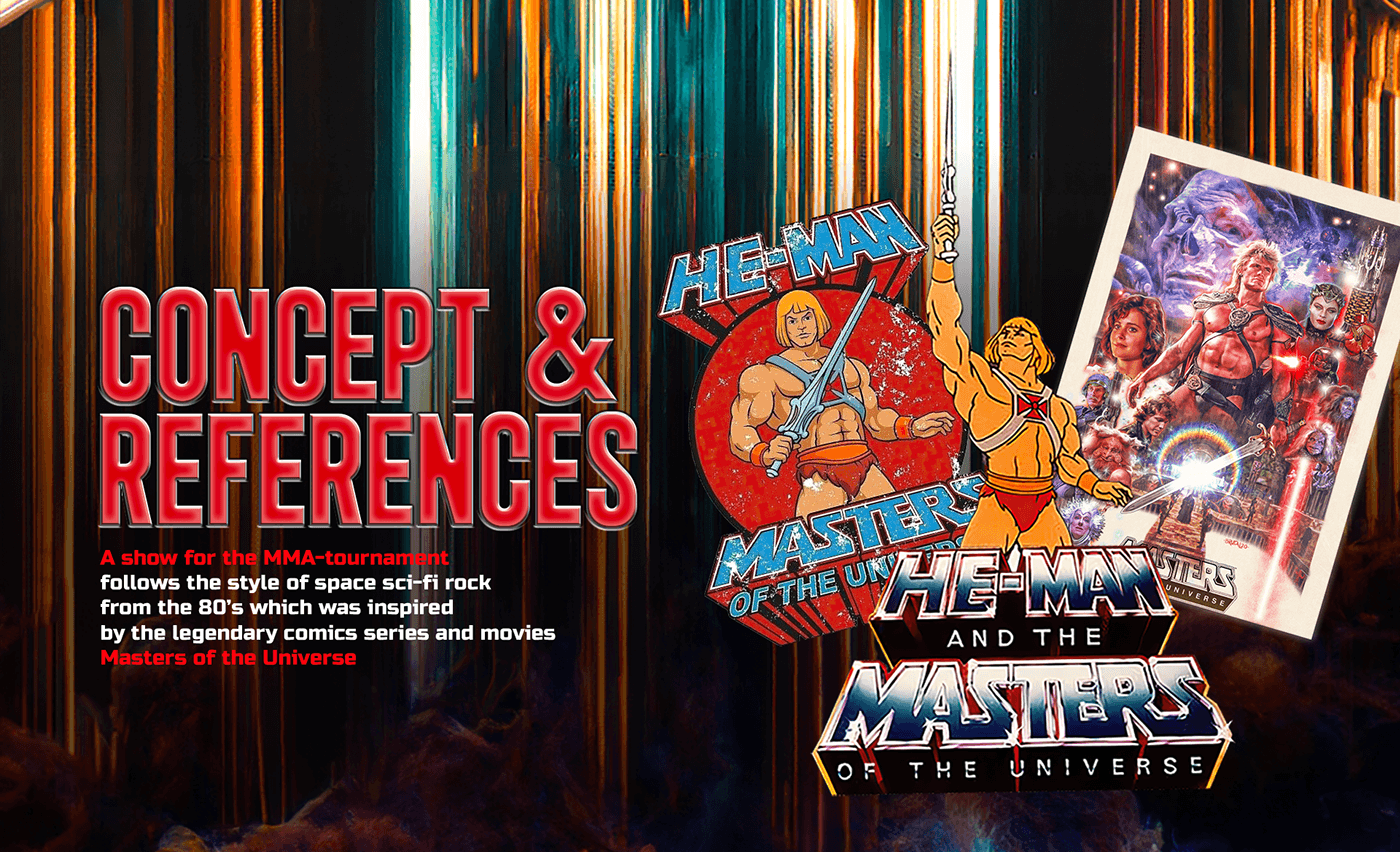 MMA Event Retro fight Show Production animation  inspire Space  Masters of the Universe