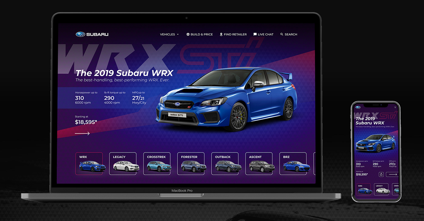 STI Subaru WRX WRX STi subaru wrx sti Web car promo site