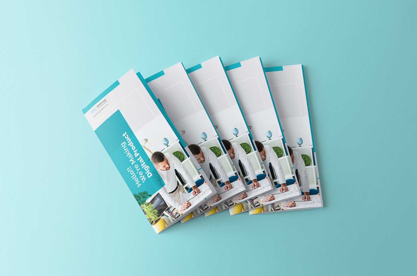 trifold brochure print design  award tri fold poster minimal brochure Illustrator marketing   vector brochure