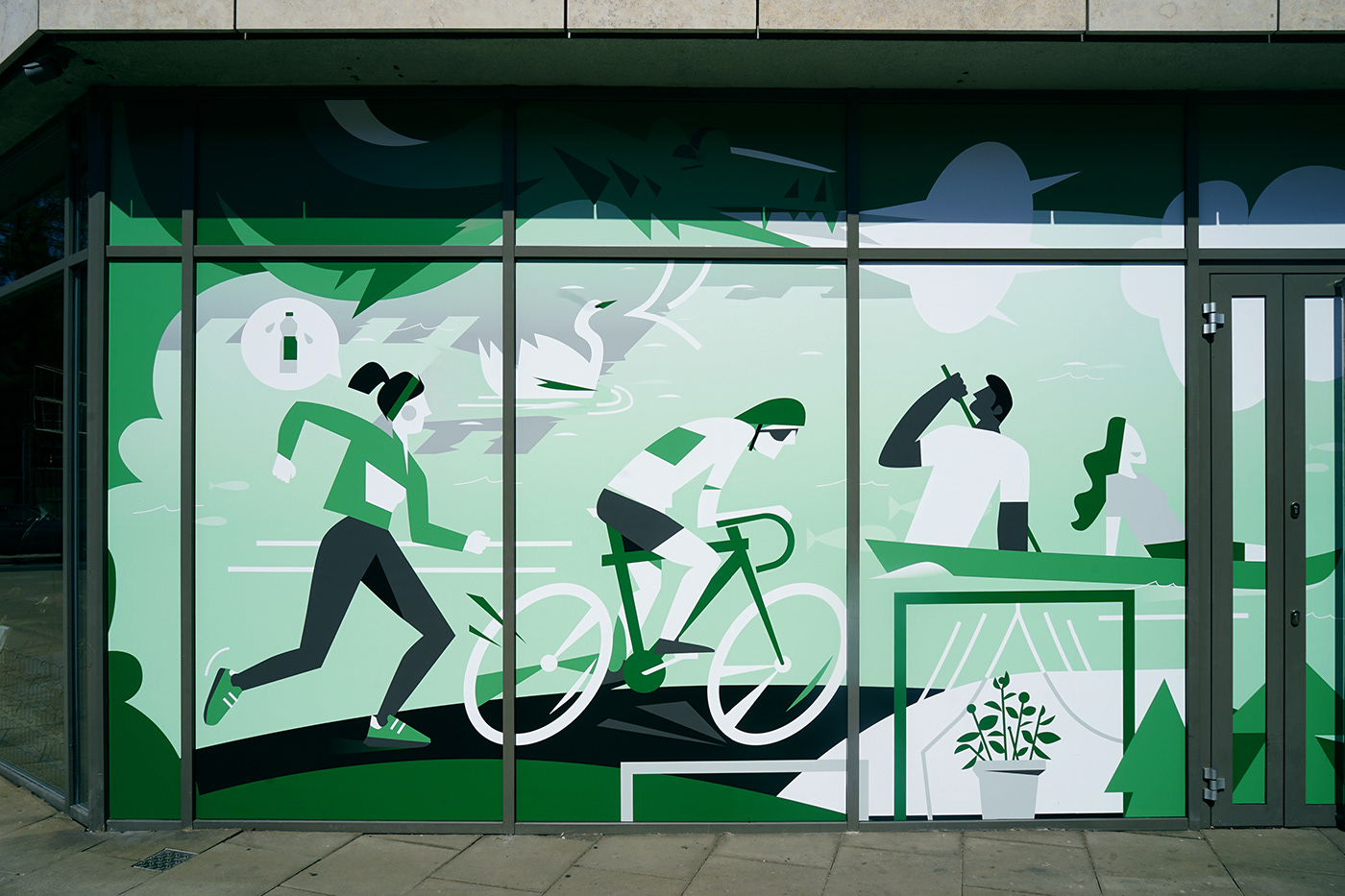 shop window illustration