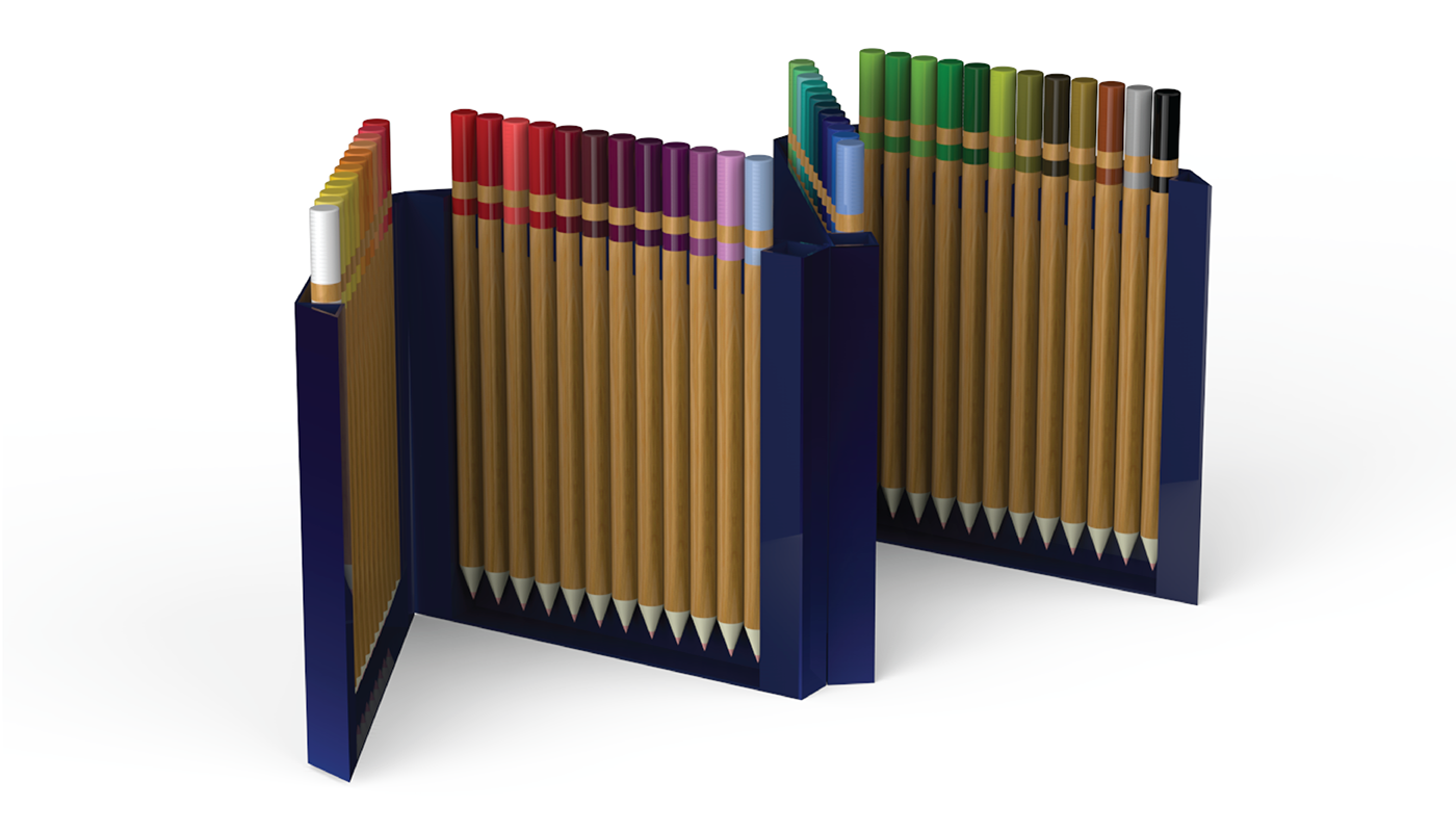 pencil colours packaging design pencils children pencil Packaging interactive Fun flexible Colourful 