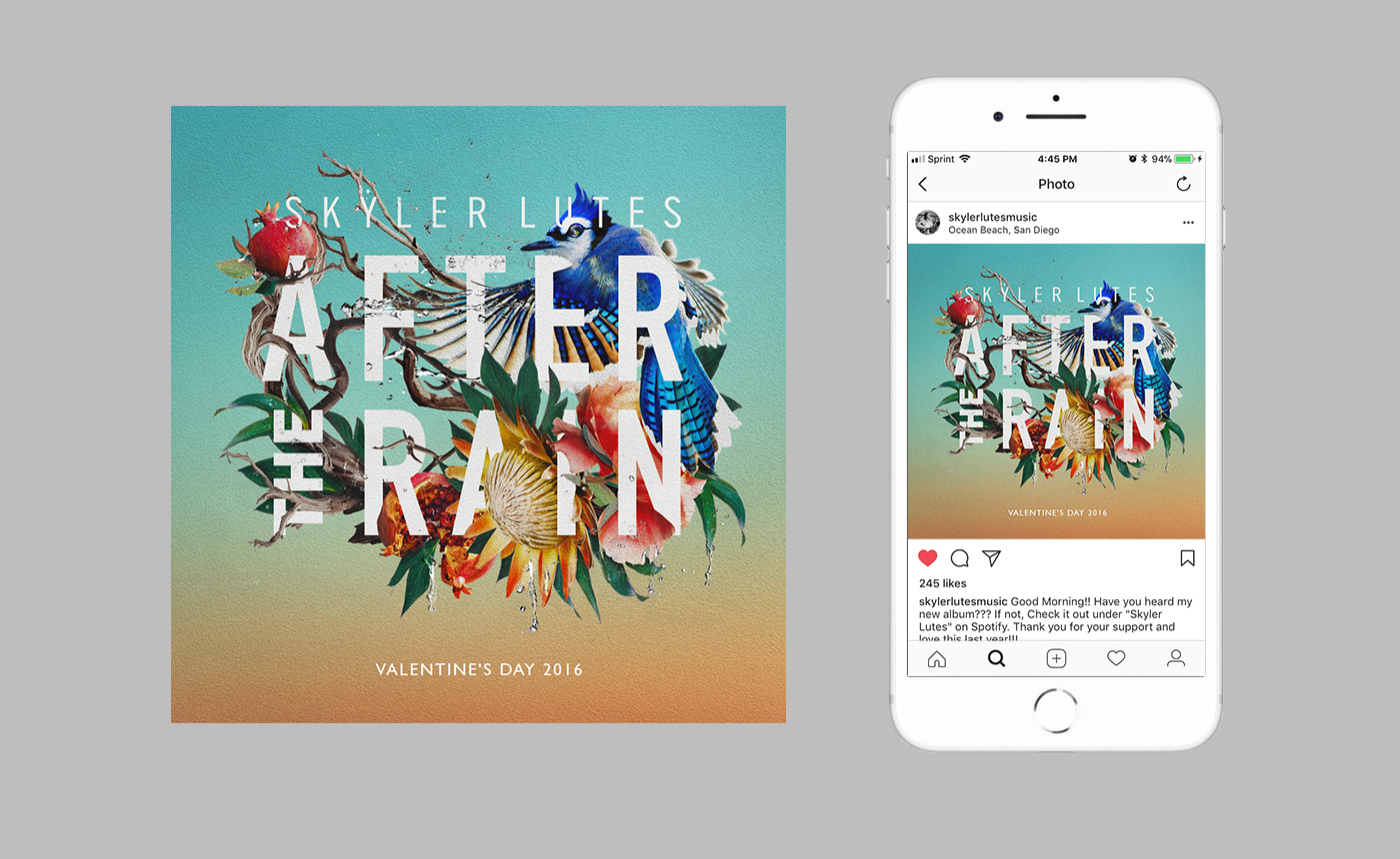music skyler lutes retouching  graphic design  Art Director cd Album rick betacourt floral